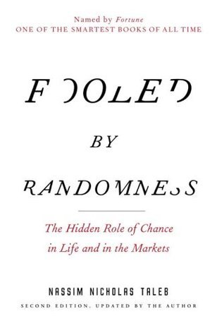 Omslaget til Fooled by Randomness av Nassim Nicholas Taleb.
