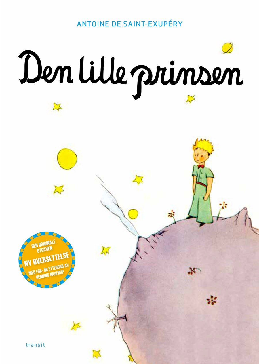 Omslaget til Den lille prinsen av Antoine de Saint-Exupéry.