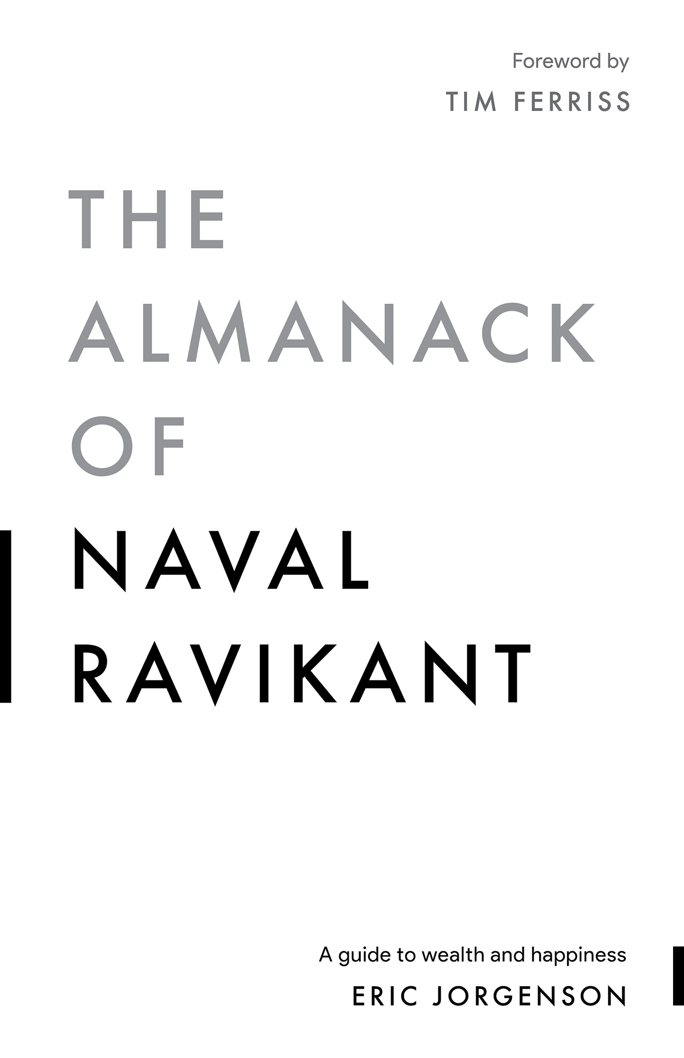 Omslaget til The Almanack of Naval Ravikant av Eric Jorgenson.