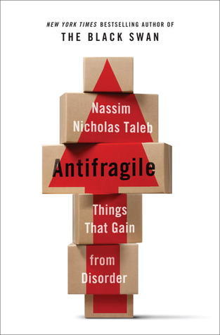 Omslaget til Antifragile av Nassim Nicholas Taleb.